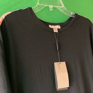 Burberry round neck black men shirt XL ( more like L)